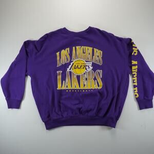 Vintage Los Angeles Lakers Logo 7 Crewneck Sweatshirt Size XXL